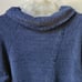 NEW SOFT SURROUNDINGS Chalet Tunic Top Chenille Button Back Blue L