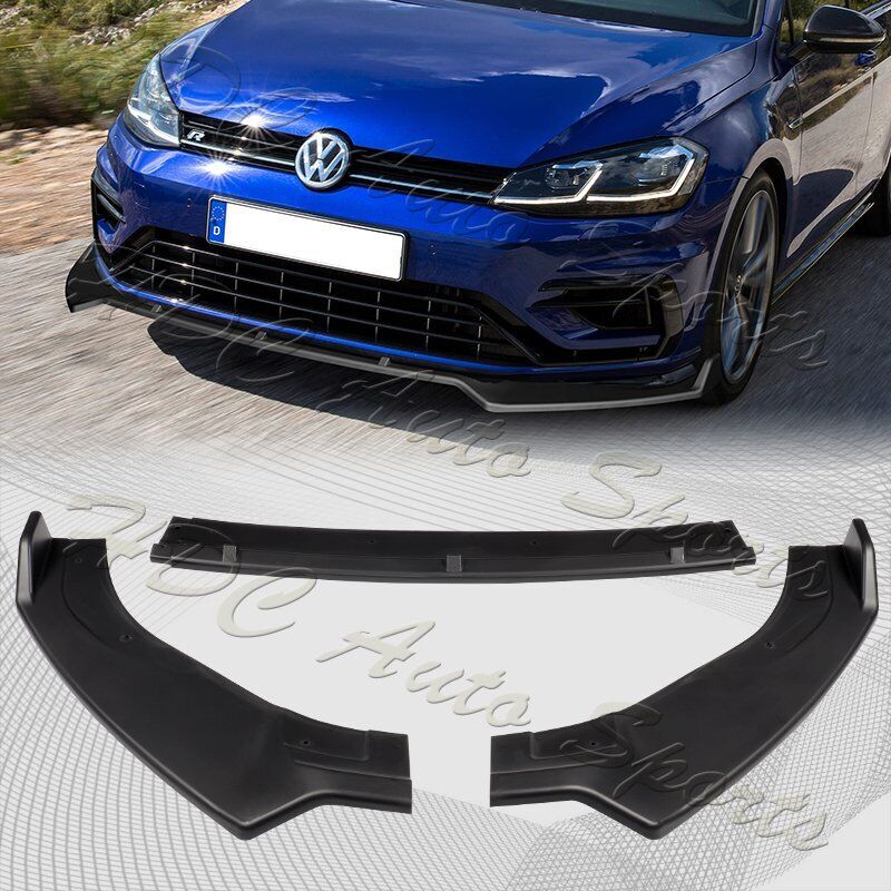 For 2014-2020 Volkswagen Golf GTI MK7 Matt Black JDM Front Bumper Body Kit Lip