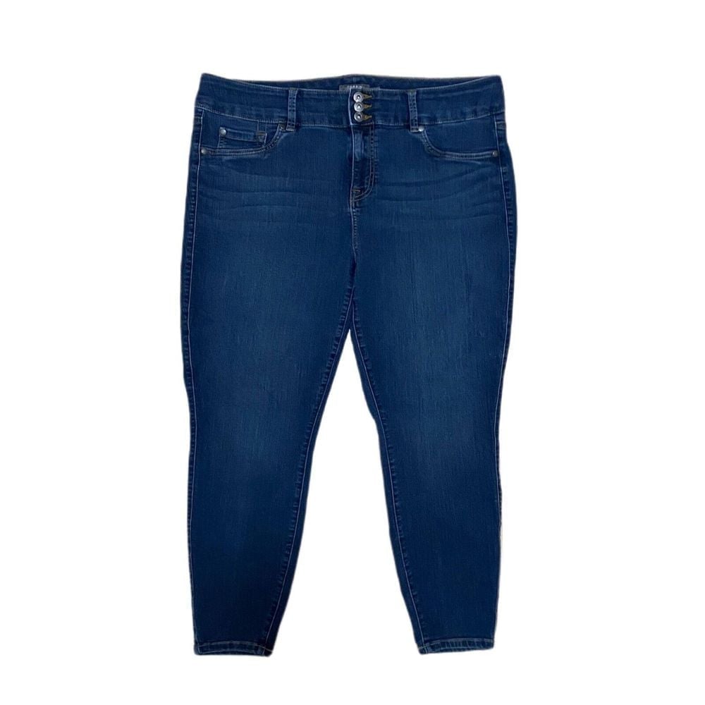 Torrid Feel The Fit Super Stretch Jeggings Womens 20S Blue