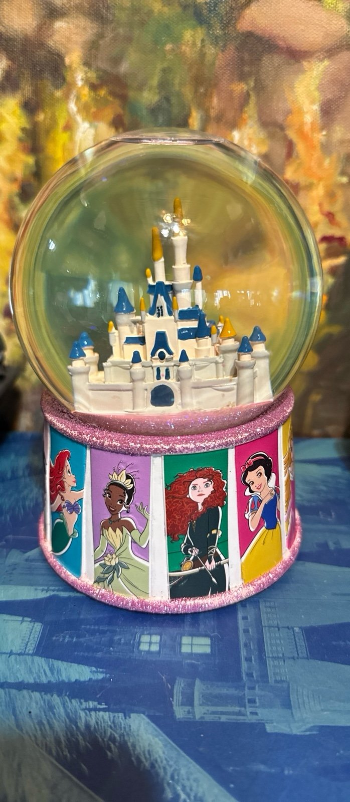 Disney princesses snow globe