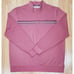 NWT Travis Mathew in the line up 1/4 zip long sleeve pullover shirt roan rouge