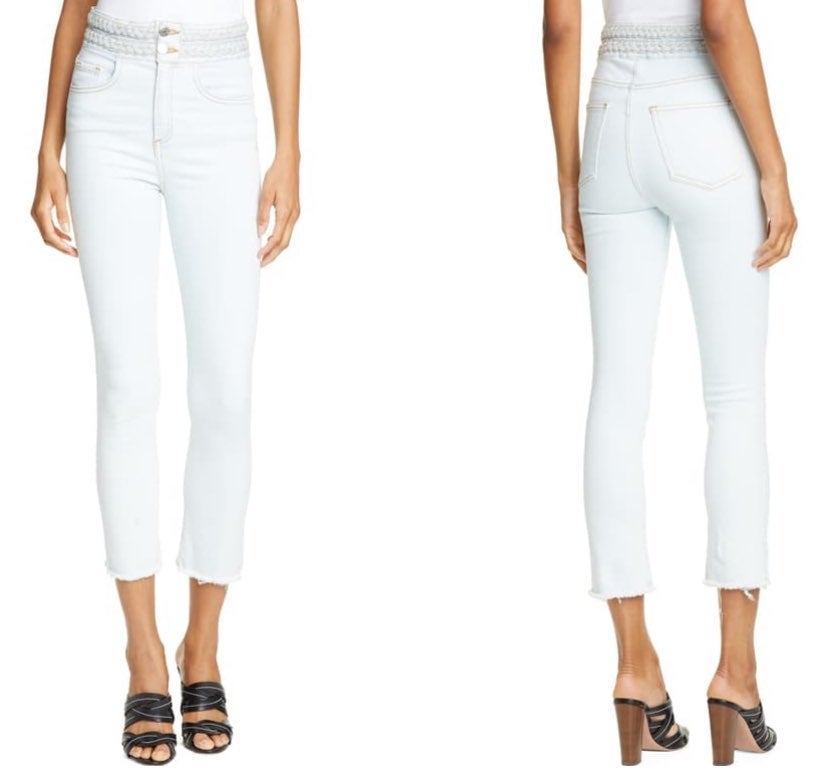 Veronica Beard Carly Braided Jeans