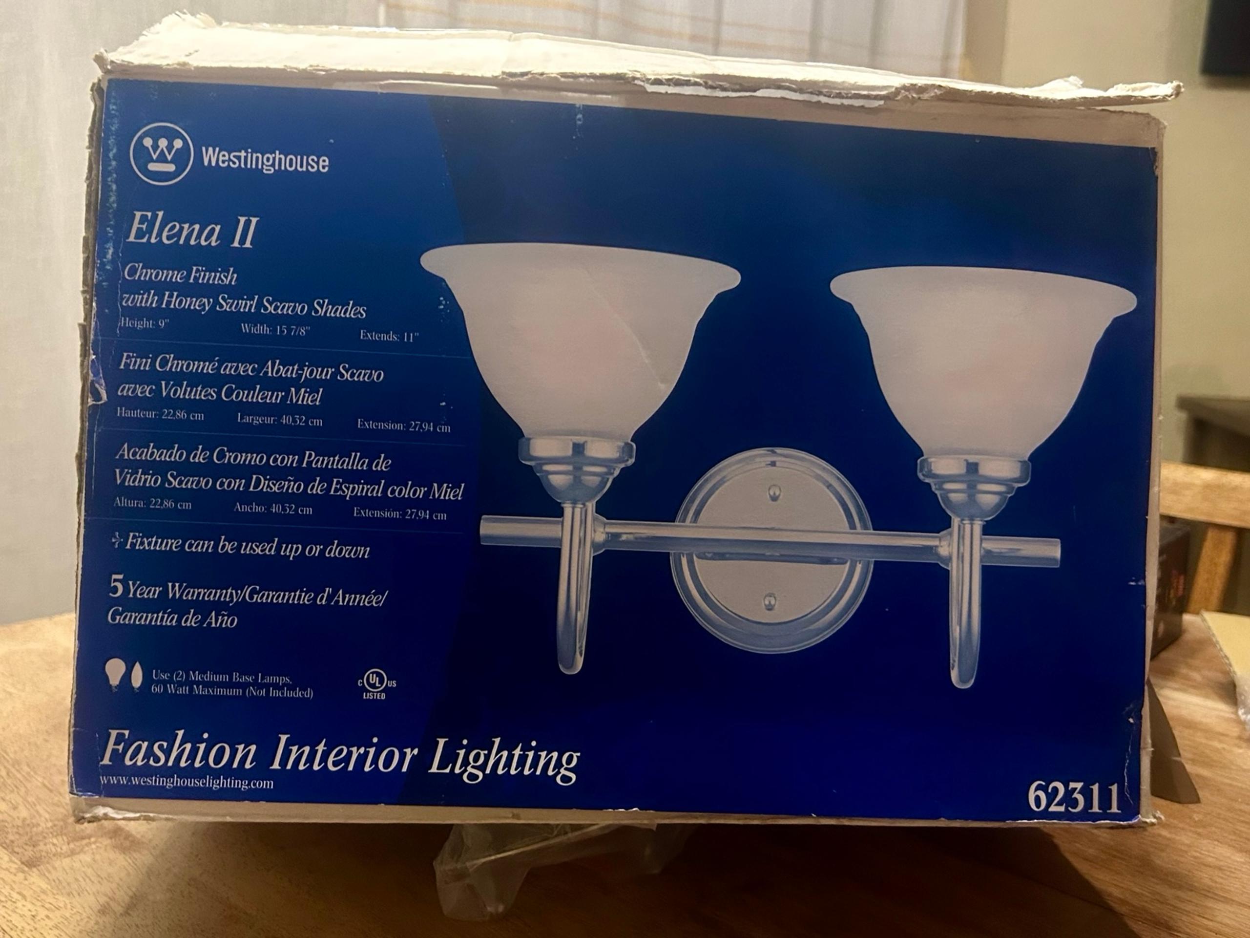 BRAND NEW Westinghouse Chrome Finish Interior Lighting Fixture