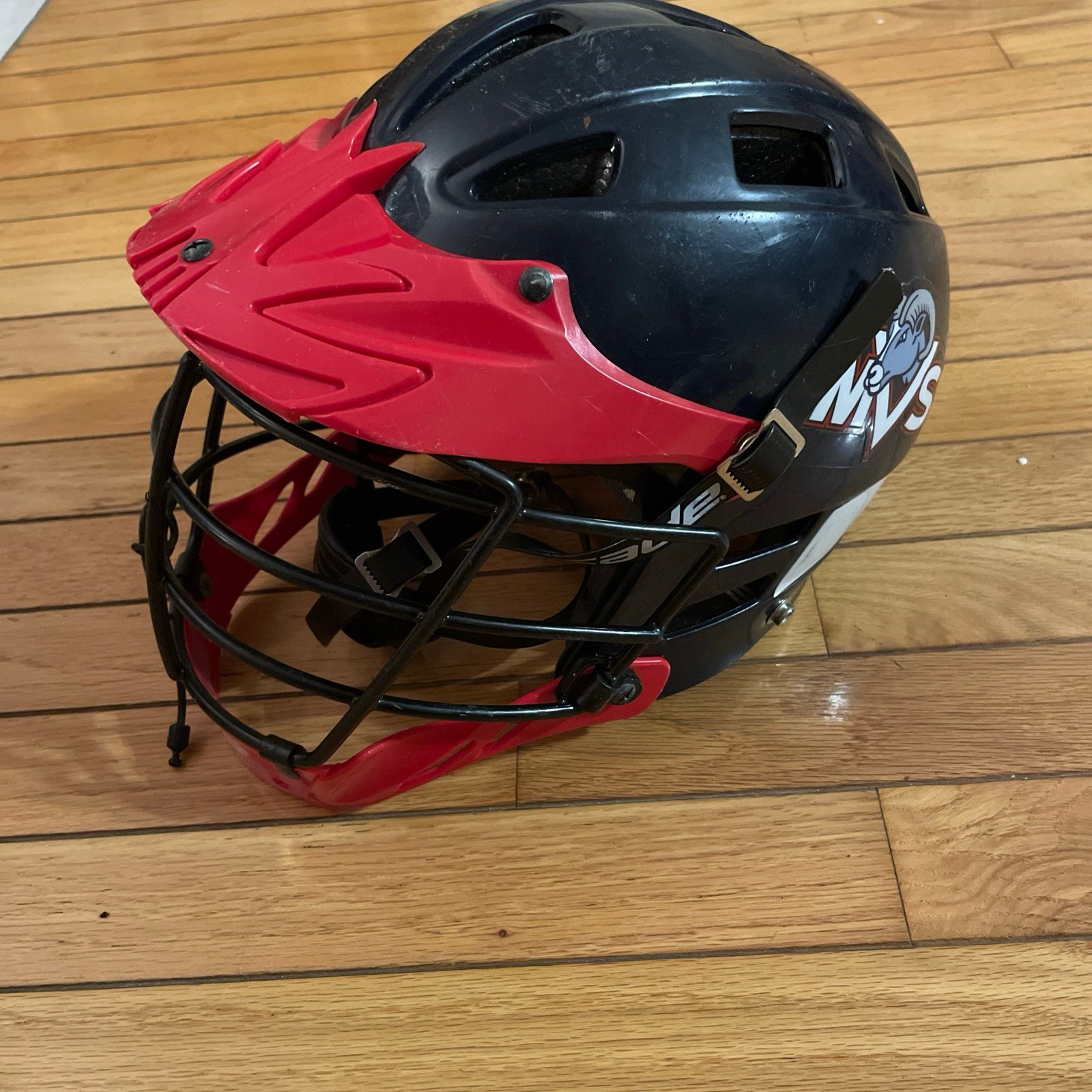 Lacrosse Helmet Cascade CPV Black Red One Size Fits Most