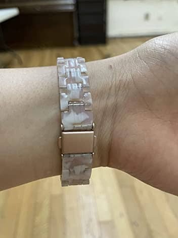 (Only Band) Fashion Resin Band Compatible with Apple Watch Band 42mm/44mm/45mm