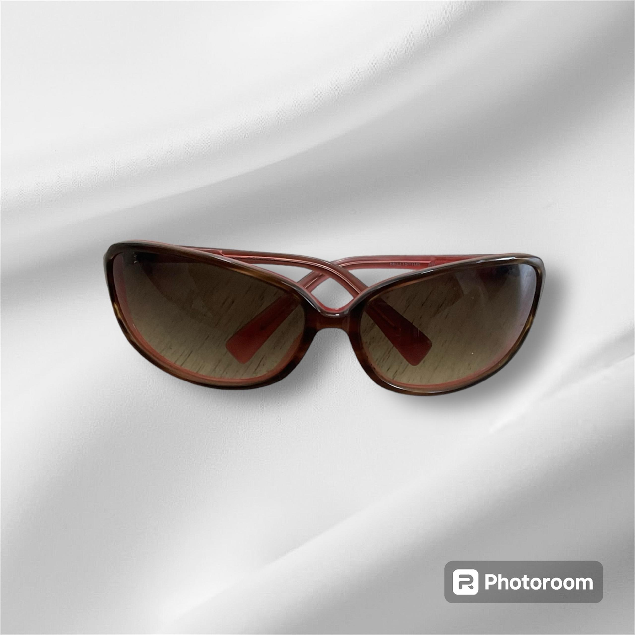 NWOT OLIVER PEOPLES BB OTPI Brown Pink Wrap Sunglasses 66-15-105