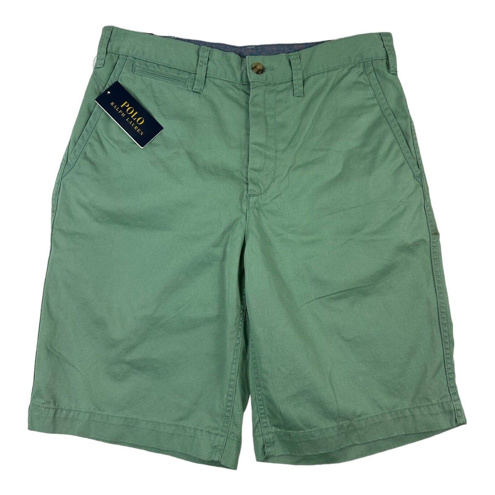 Polo Ralph Lauren Washed Green Mens Shorts Relaxed Fit Size 30 NWT