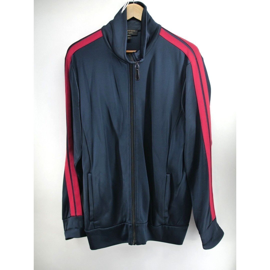 Burberry High Shine Technical Track Jacket Navy Men's XL