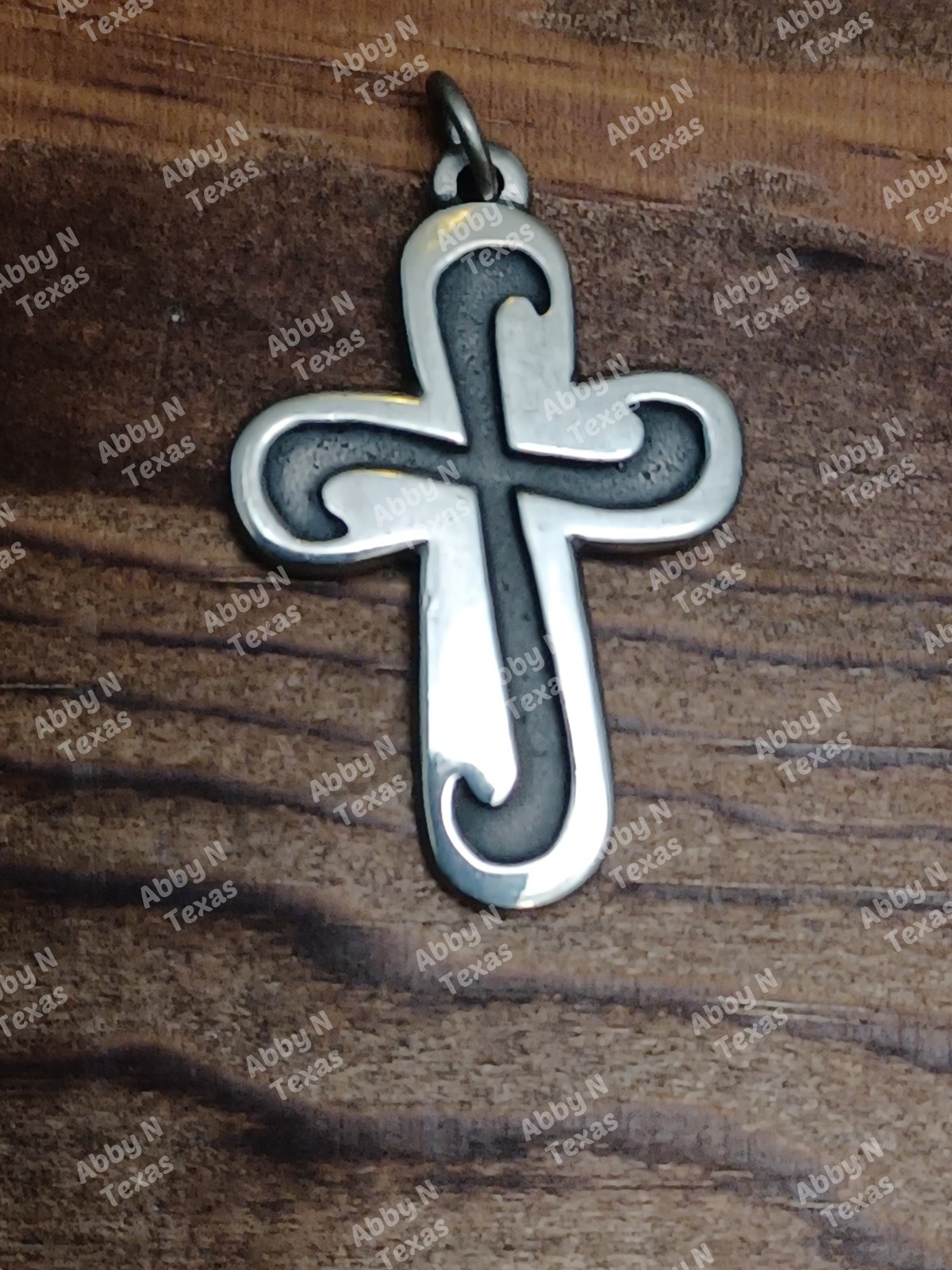 James Avery Curved Swirl Tip Cross Pendant