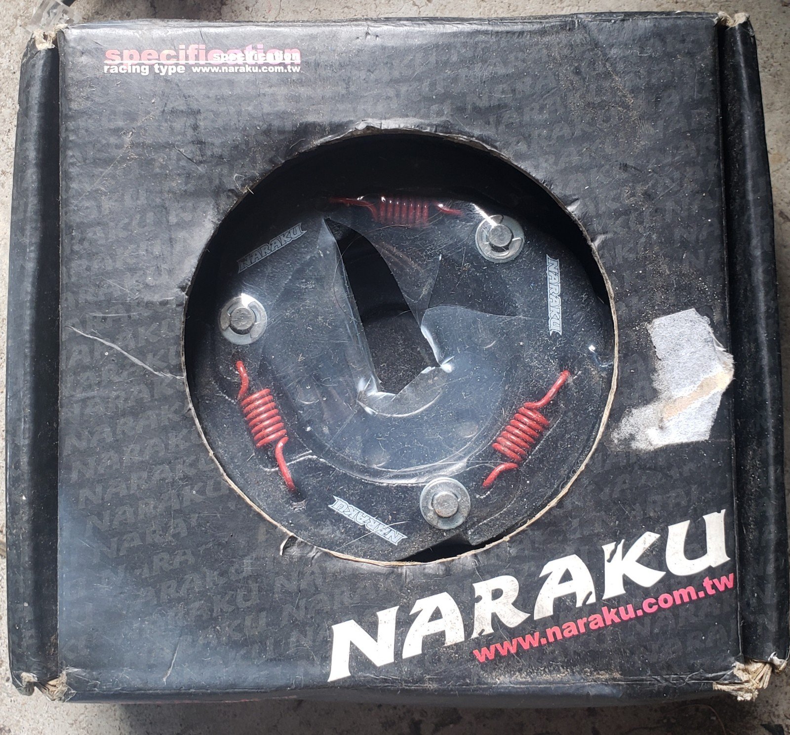 Clutch Shoe, Naraku Racing 107mm for 50cc 2-Stroke A/C or L/C Based Scooters