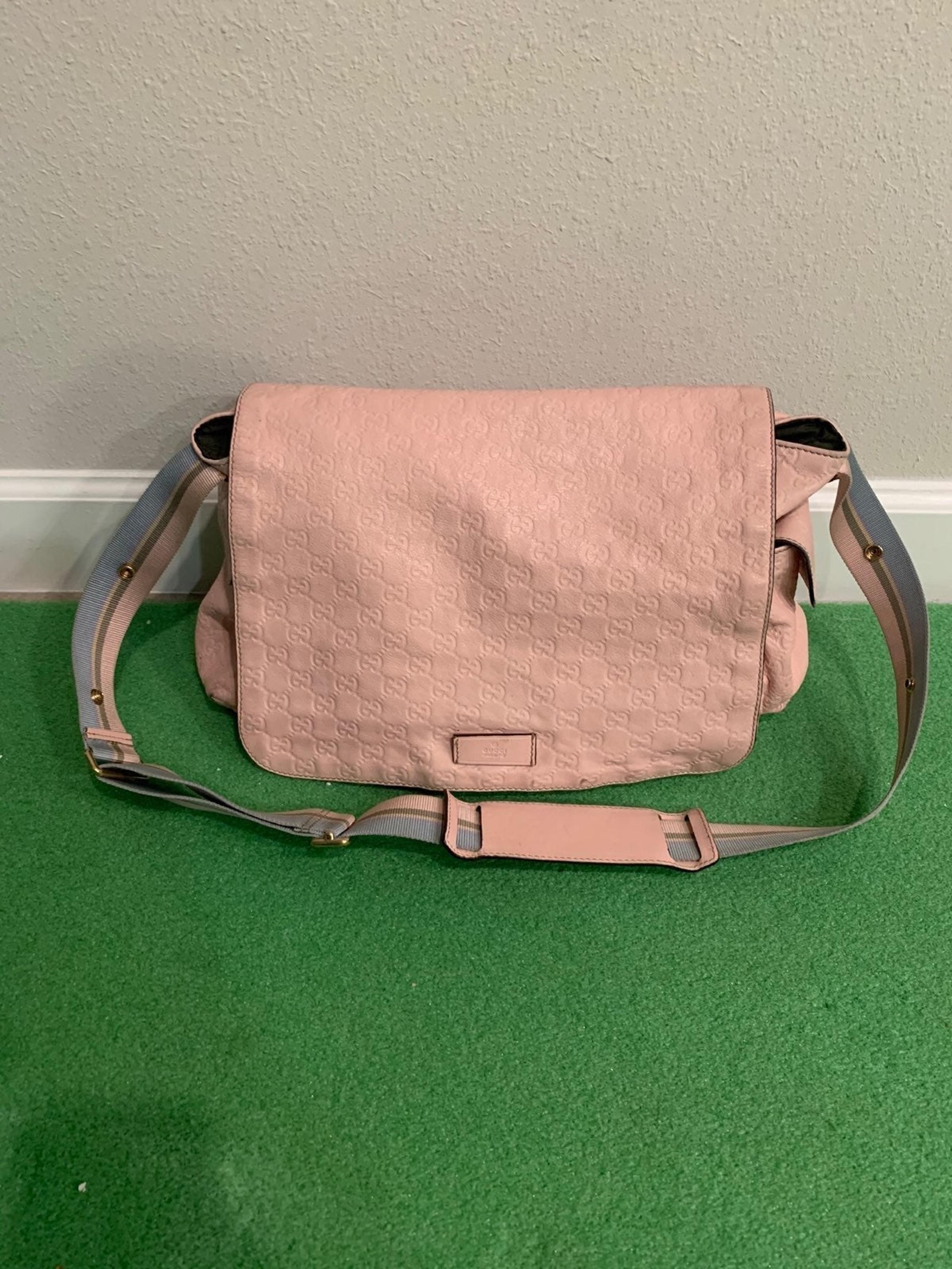 ❌sold❌Gucci pink leather diaper bag