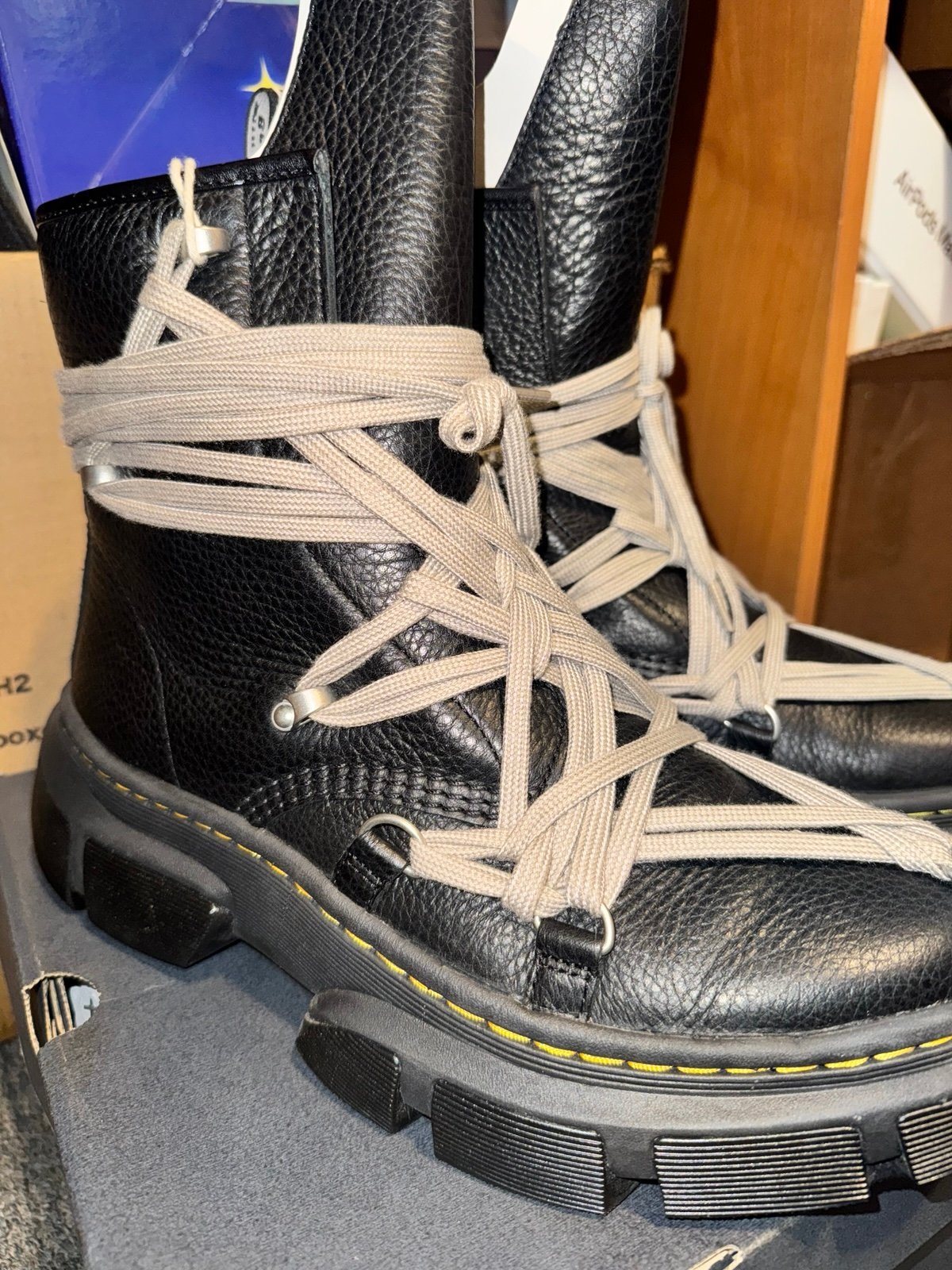 Rick Owens Dr Martens 1460 DMXL Mega Lace Boot | eBay