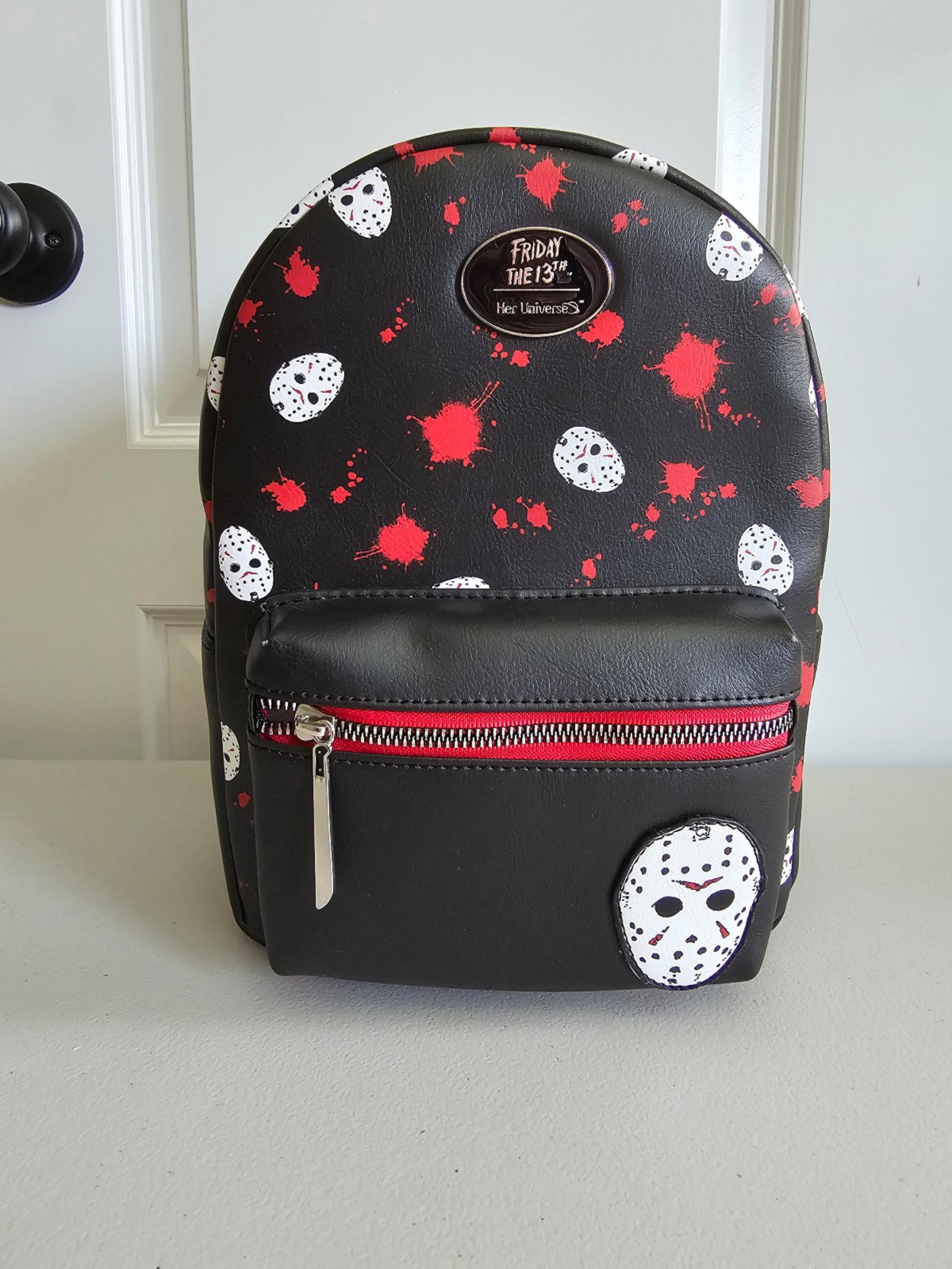 Friday The 13th Mask & Splatter Mini Backpack