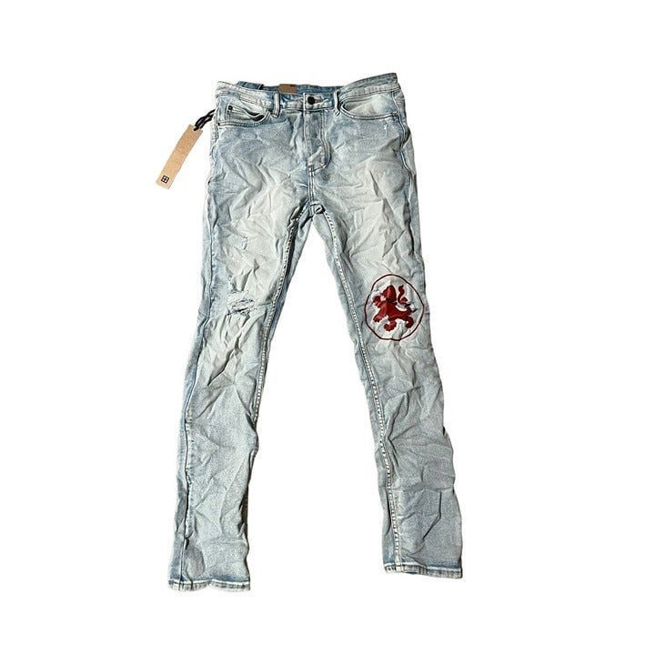 Ksubi Jeans Mens Chitch Slim Tapered Leg Mid-Long Rise Blue 240 Size 31/32