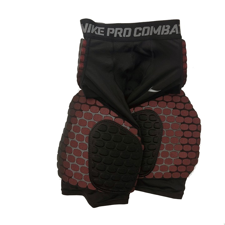 NIKE PRO COMBAT Mens XL X-Large Black Compression Football Shorts #411019 NWT
