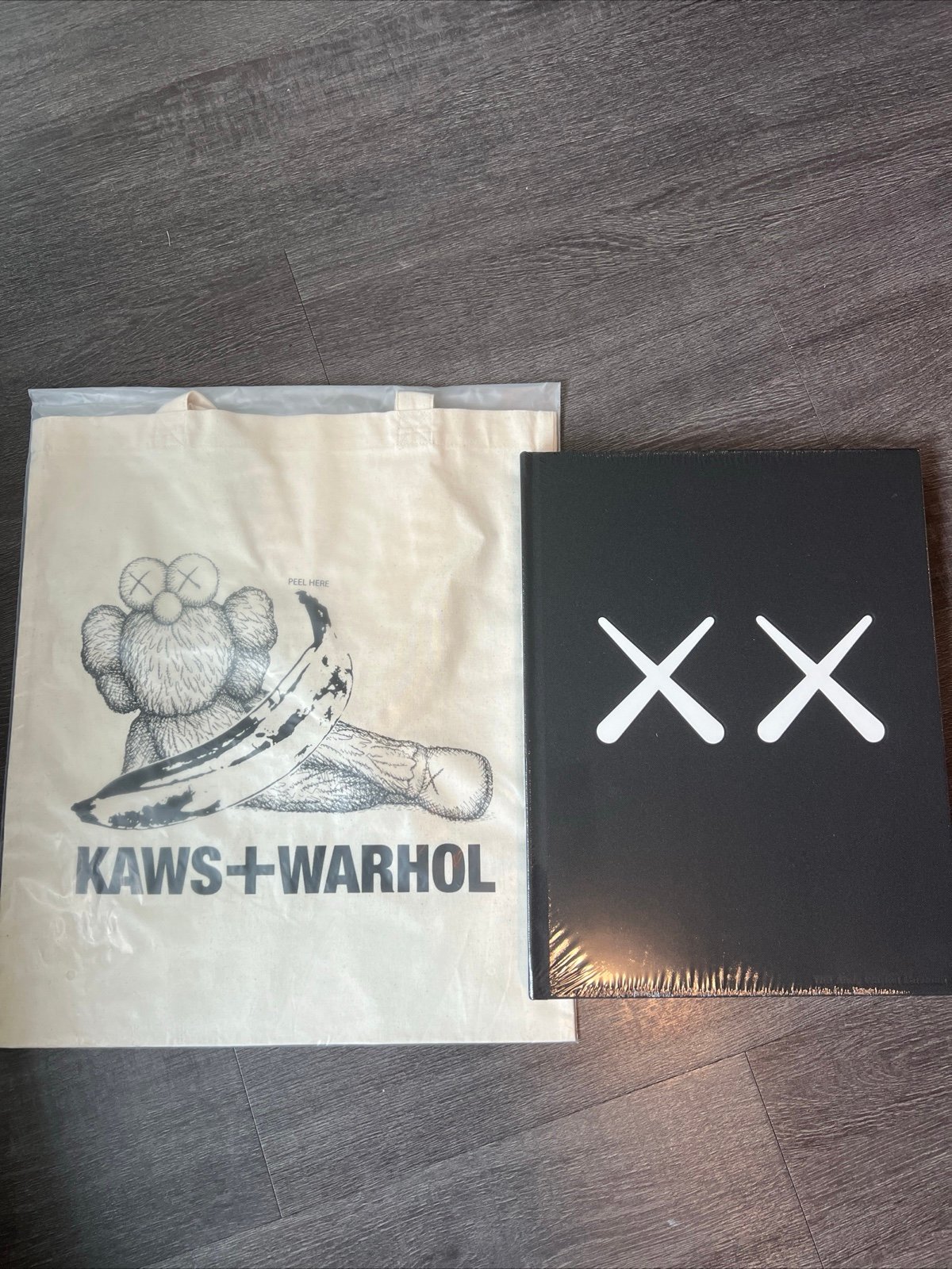 KAWS + WARHOL x UNIQLO UT Collection Art Book & Shoulder Tote Bag 2024 IN HAND