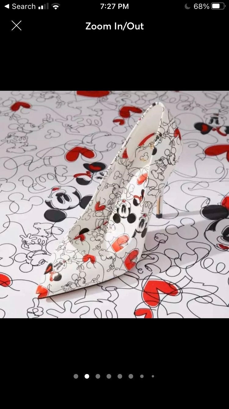 Aldo Disney Stessy Mickey Pumps Heels Sh