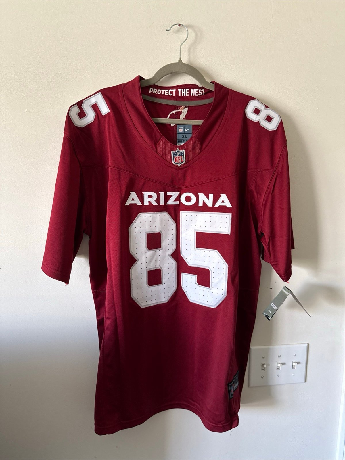 Men’s Nike Trey McBride #85 Vapor FUSE Jersey Red Arizona Cardinals Sz XL