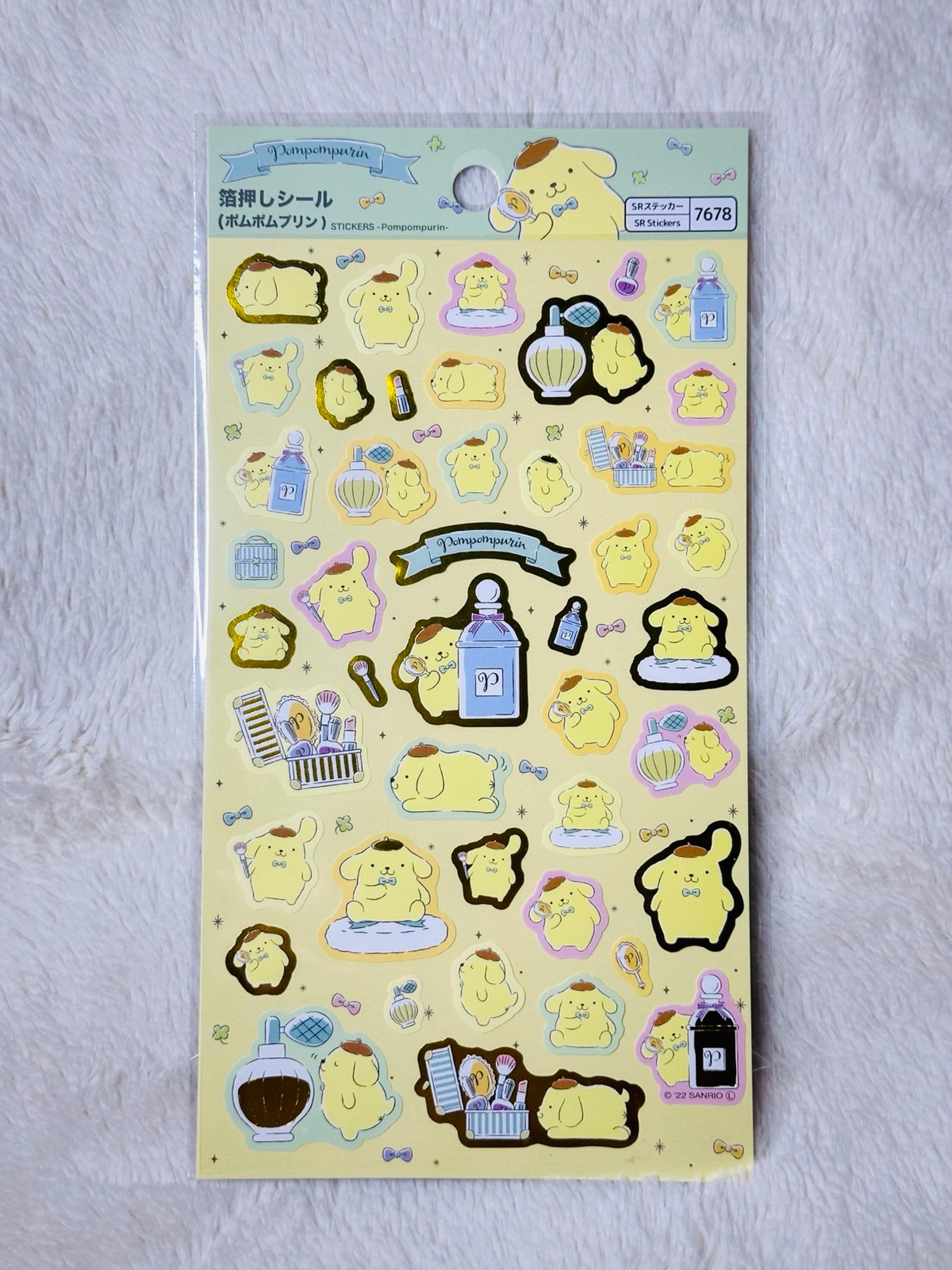 Sanrio Japan PomPomPurin Sticker Sheet - *RARE*