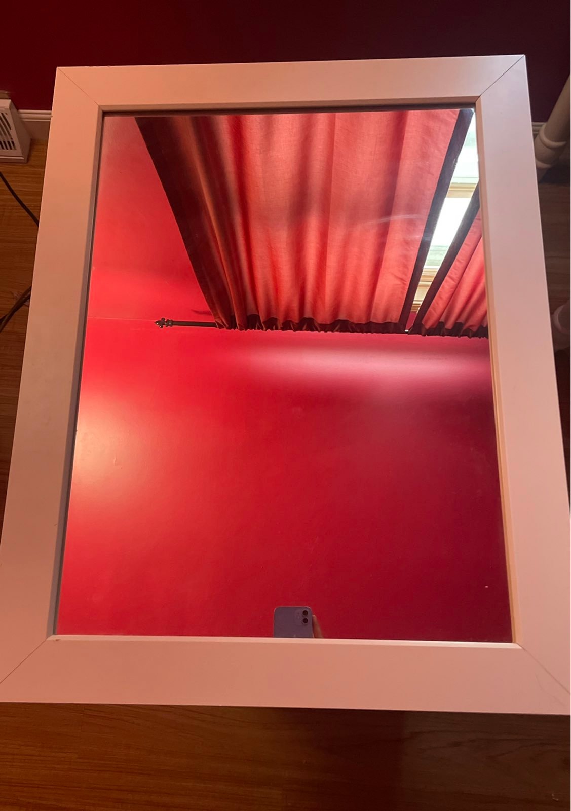 White modern mirror