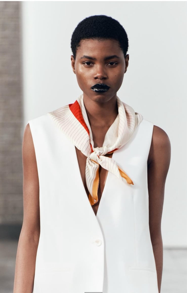ZARA STRIPE PRINTED SCARF