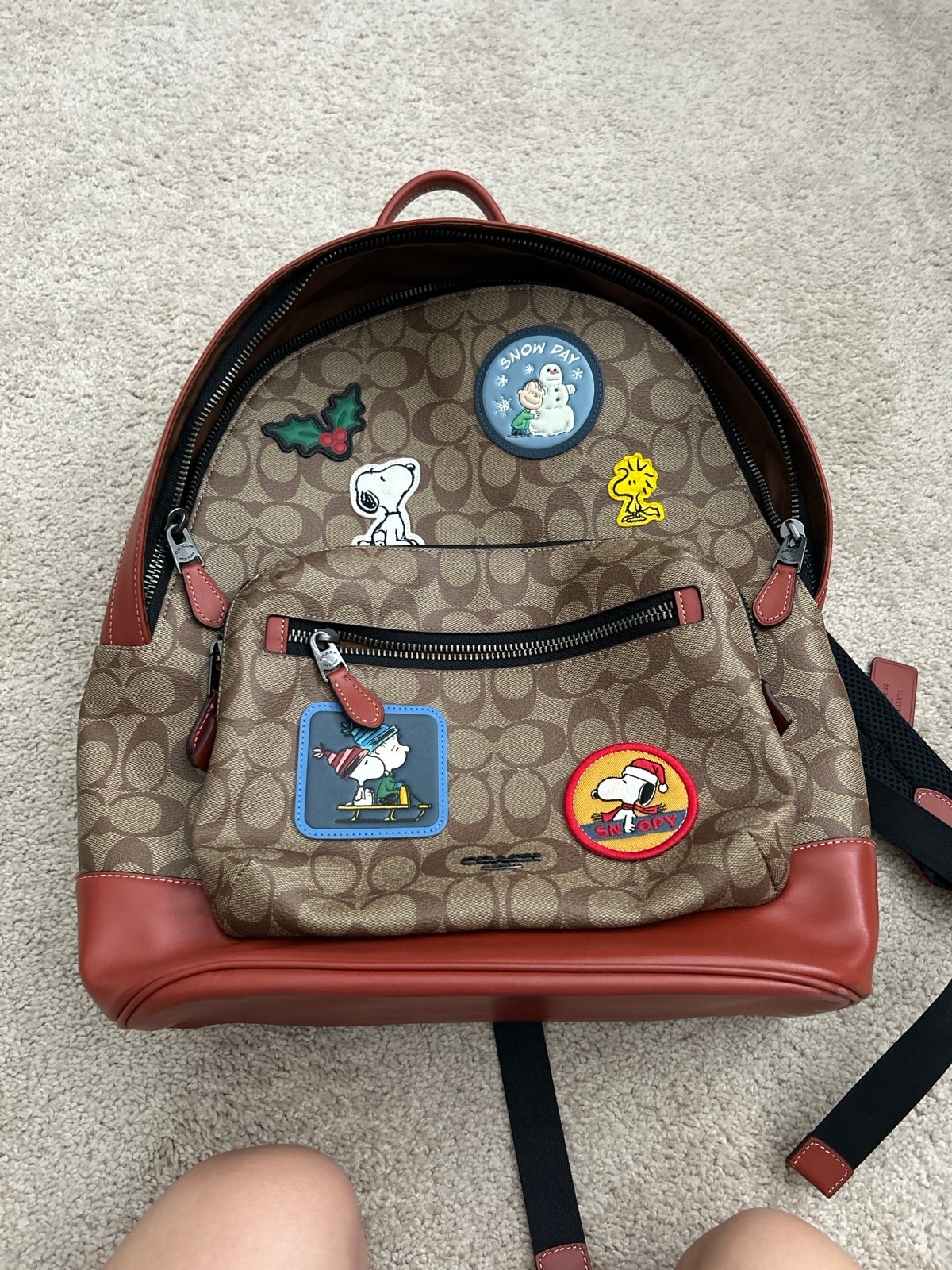 Coach X Peanuts backpack book bag