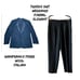 GIANFRANCO FERRE WOOL BLEND BLACK SINGLE BUTTON TUXEDO SUIT JACKET PANTS
