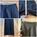 GIANFRANCO FERRE WOOL BLEND BLACK SINGLE BUTTON TUXEDO SUIT JACKET PANTS