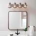Home Decorators Georgina 30 4-light Weathered Iron Industrial Vanity Light