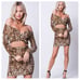 Leopard Print S Crop Top