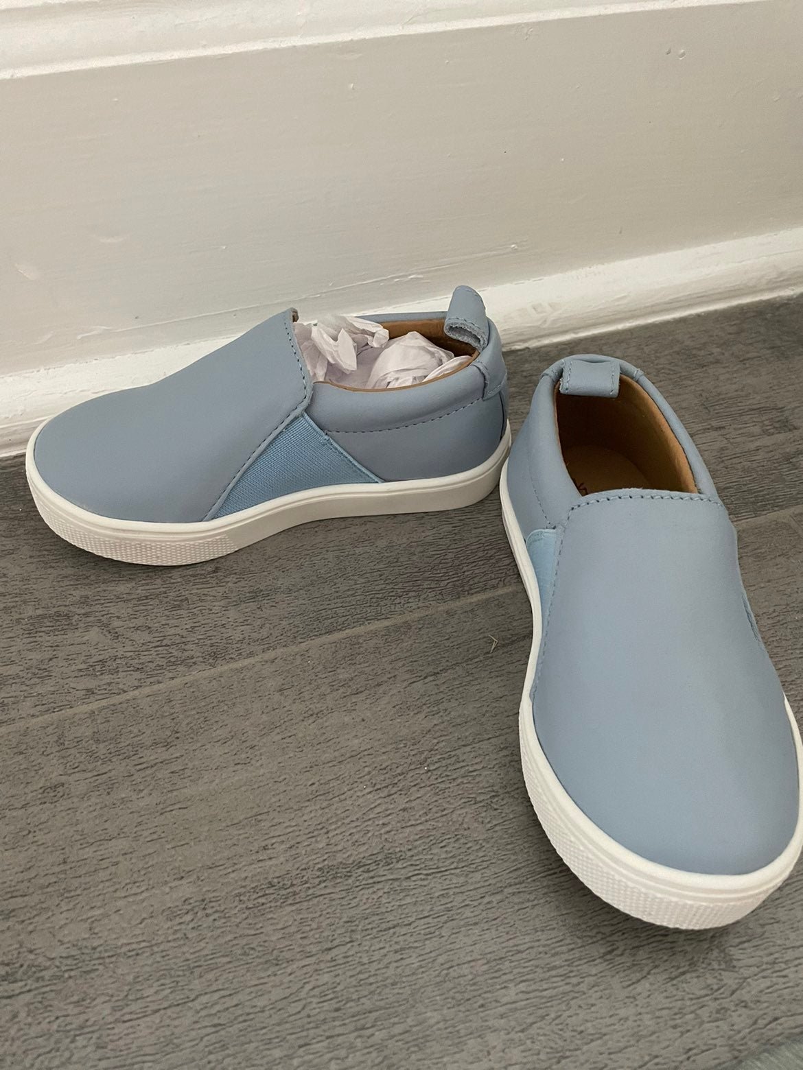 New freshly picked size 7 leather slip-ons