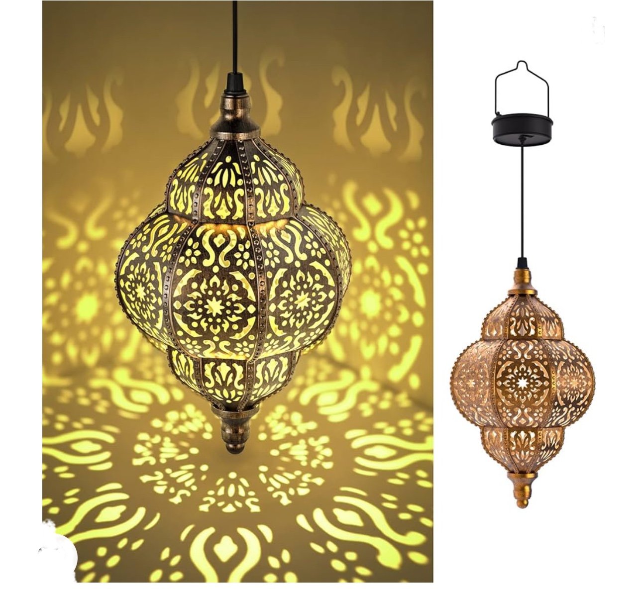 2 Pack Hanging Solar Lights