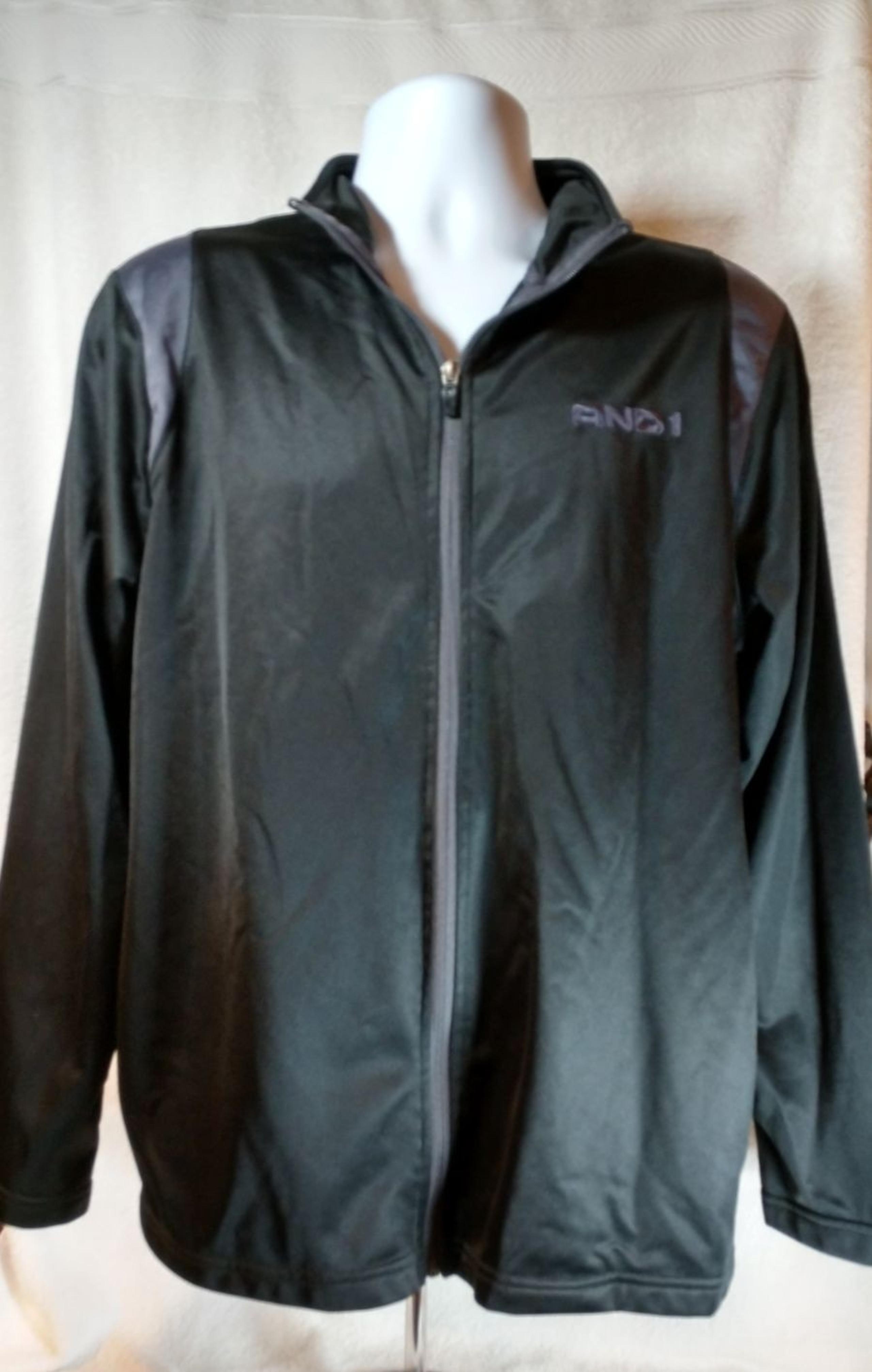 Athletic Jacket Black with Grey Trim