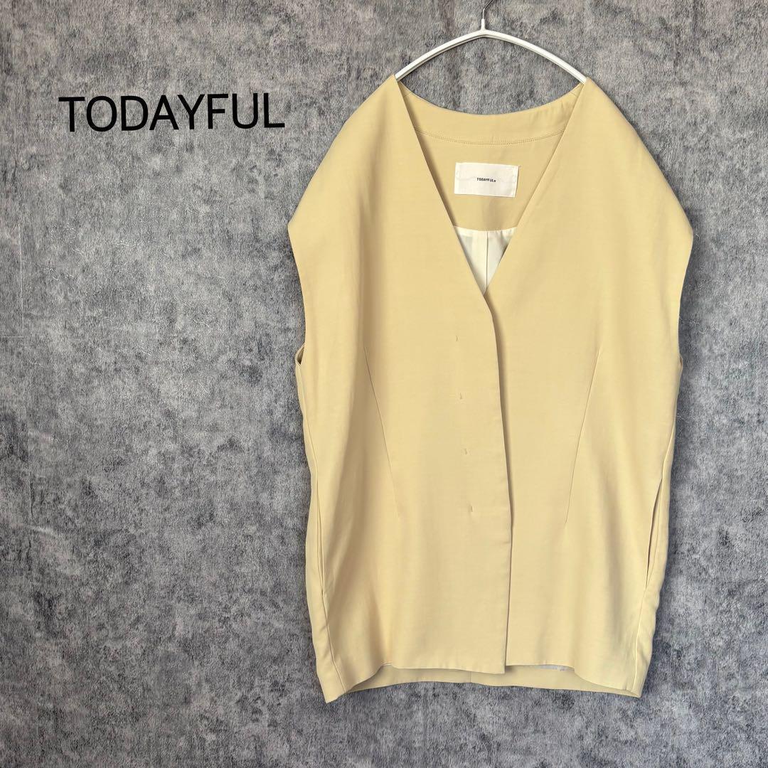 【受注生産品】 Todayful Colorless Twill Vest Gilet 38 トップス