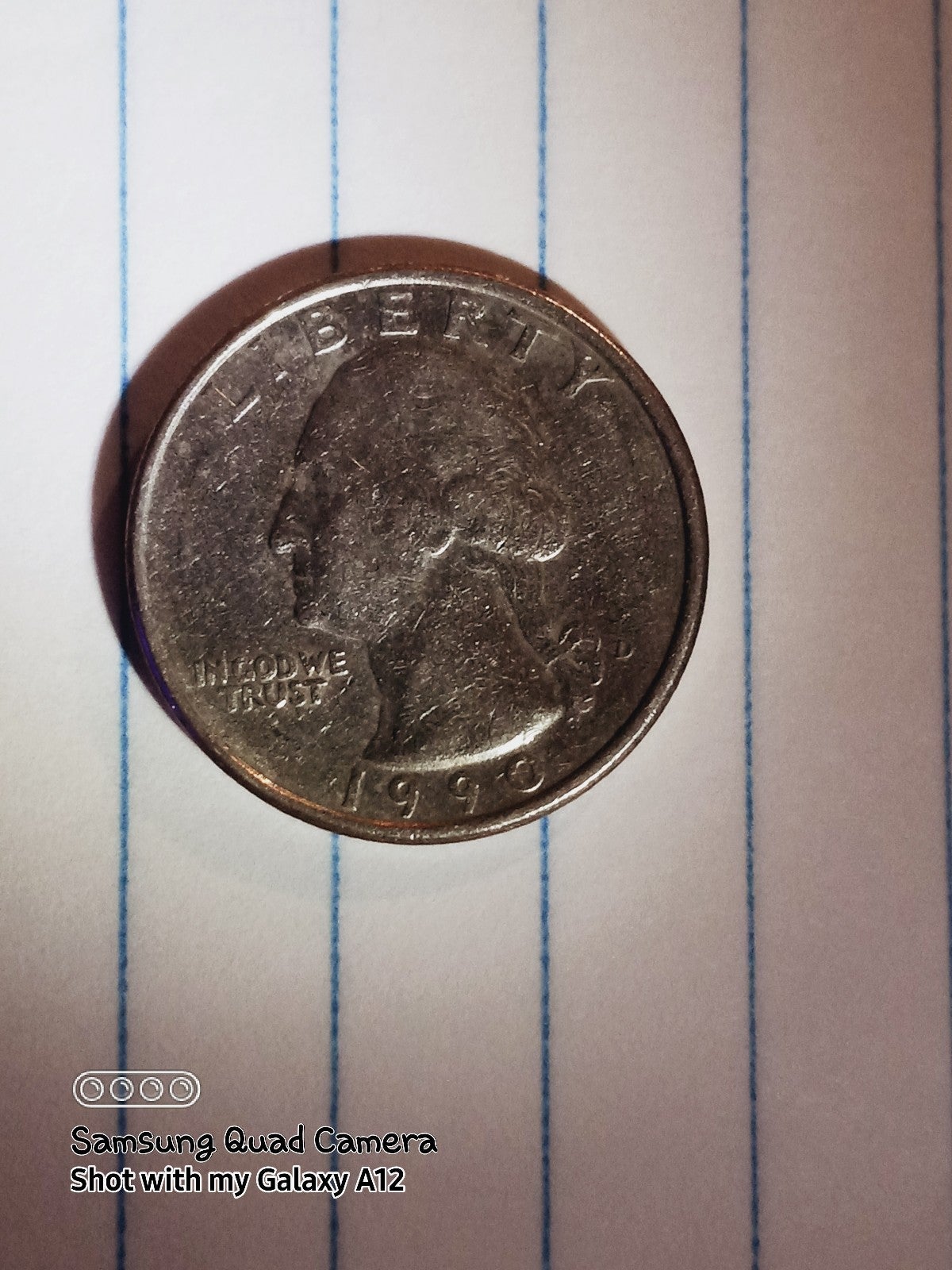 1990 D Quarter Flip Over Multiple Strikes