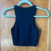 Wilfred Black Ribbed Crop Tank Top