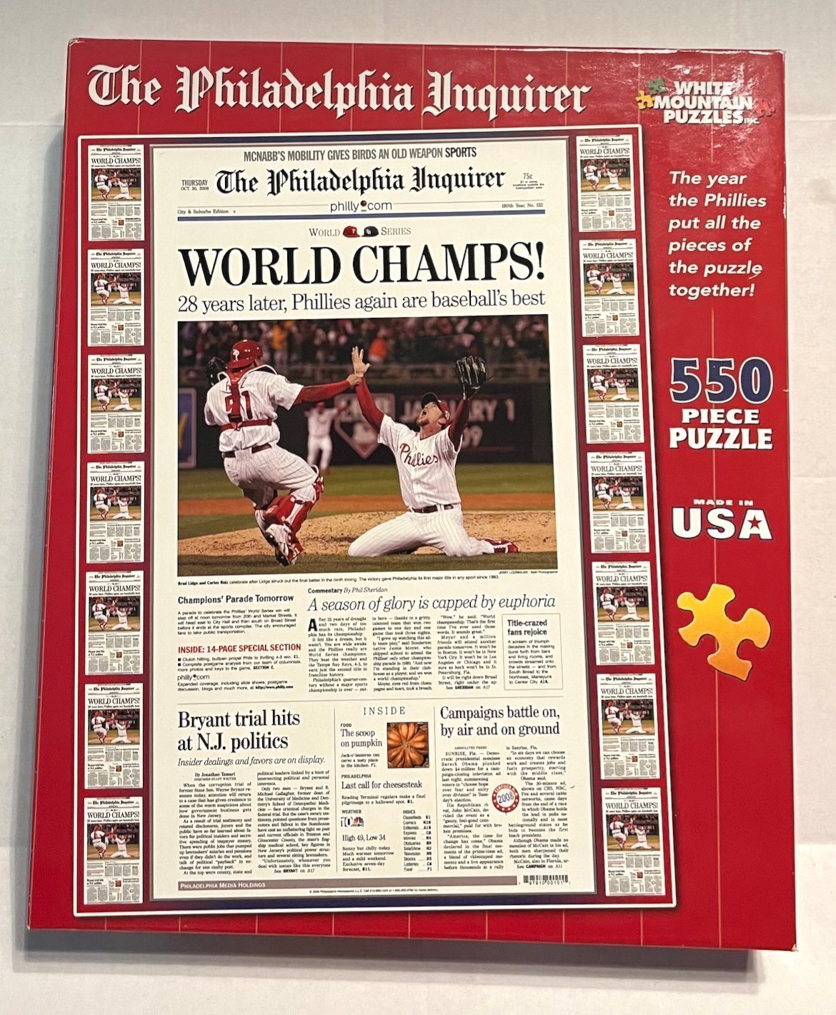 Philadelphia Phillies MLB 2008 puzzle