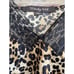 NWT Wendy Hil Women’s Leopard Animal Print 100% Silk Lace Tank Top Cami Mob Wife