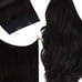 Human hair halo invisible stretchy wire hair extensions