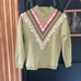 Vintage Mock neck 100% wool pullover Sweater. Size S