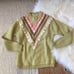 Vintage Mock neck 100% wool pullover Sweater. Size S