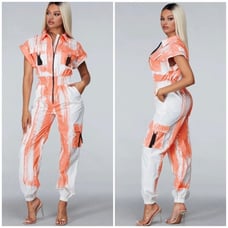 L'atiste Neon White Jumpsuit Only Small left