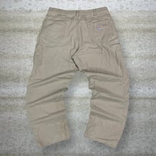 Vintage Carhartt Carpenter Pants FR Tan Canvas Baggy Wide Leg Fit Dungarees 90s