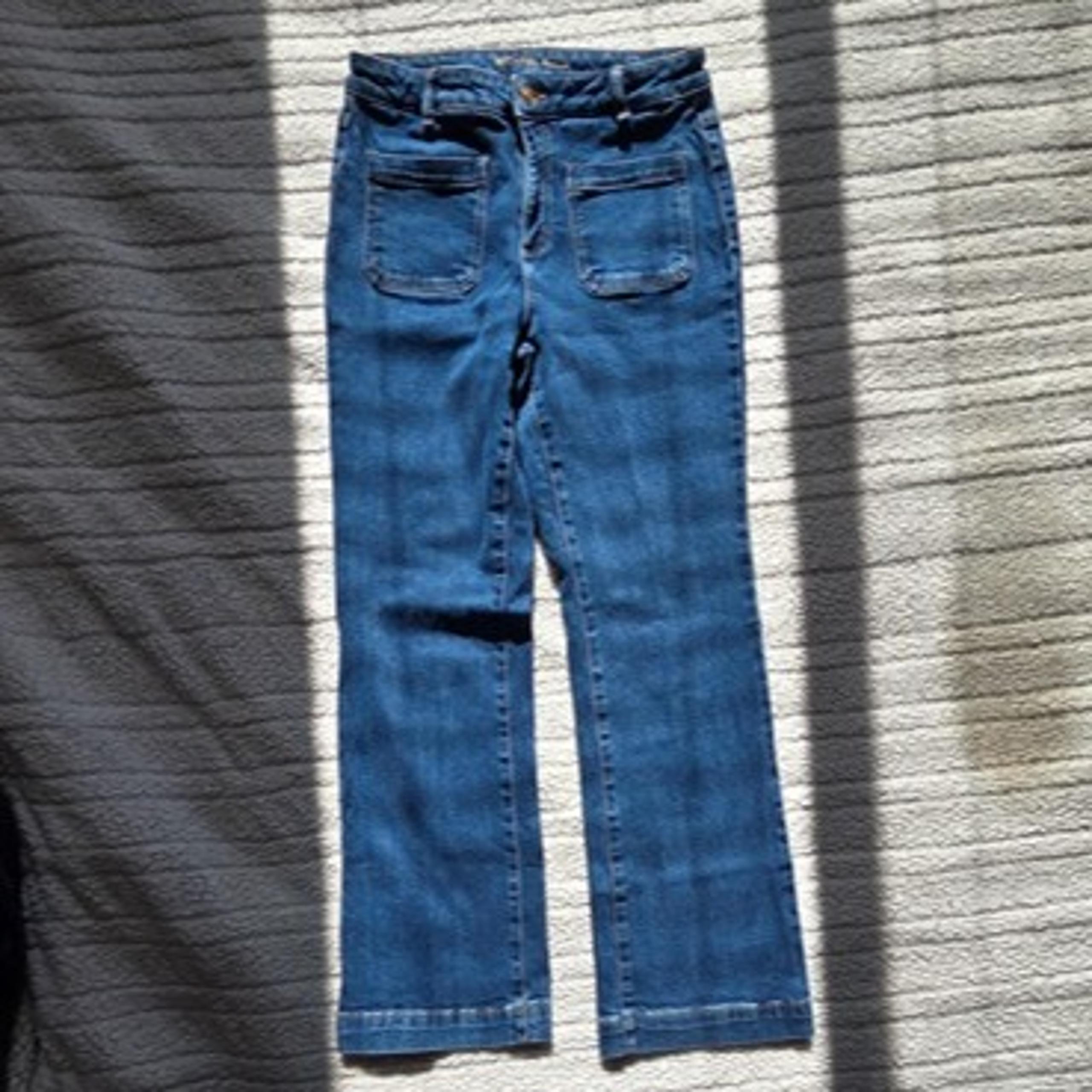 Michael Kors Dark Wash Bootcut Jeans with Front Pockets High-Rise Size 8 Women’s