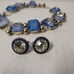 Vintage crystal choker with matching earrings