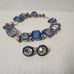 Vintage crystal choker with matching earrings