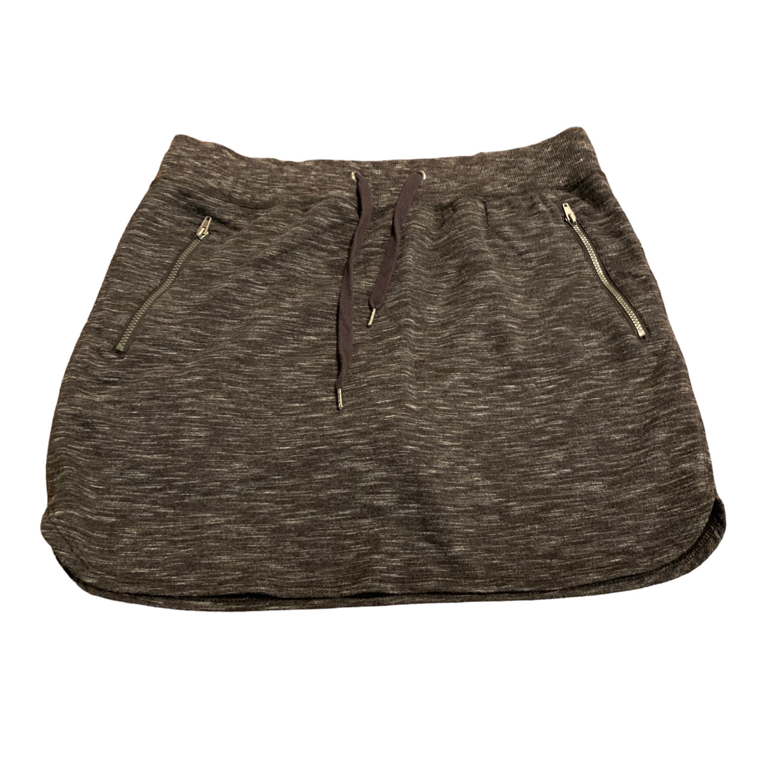Green Tea Stretch Mini Skirt Grey Athletic Loungewear Size Medium