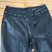Ralph Ralph Lauren black leather studded Y2K flare pants