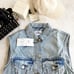 ZARA jeans denim vest sleeveless jacket coat