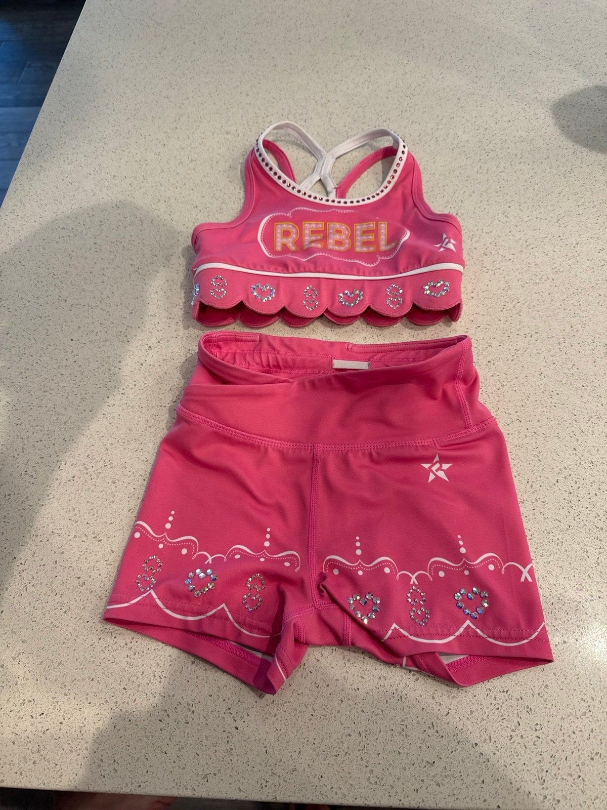 Rebel athletic YS pink carnival set